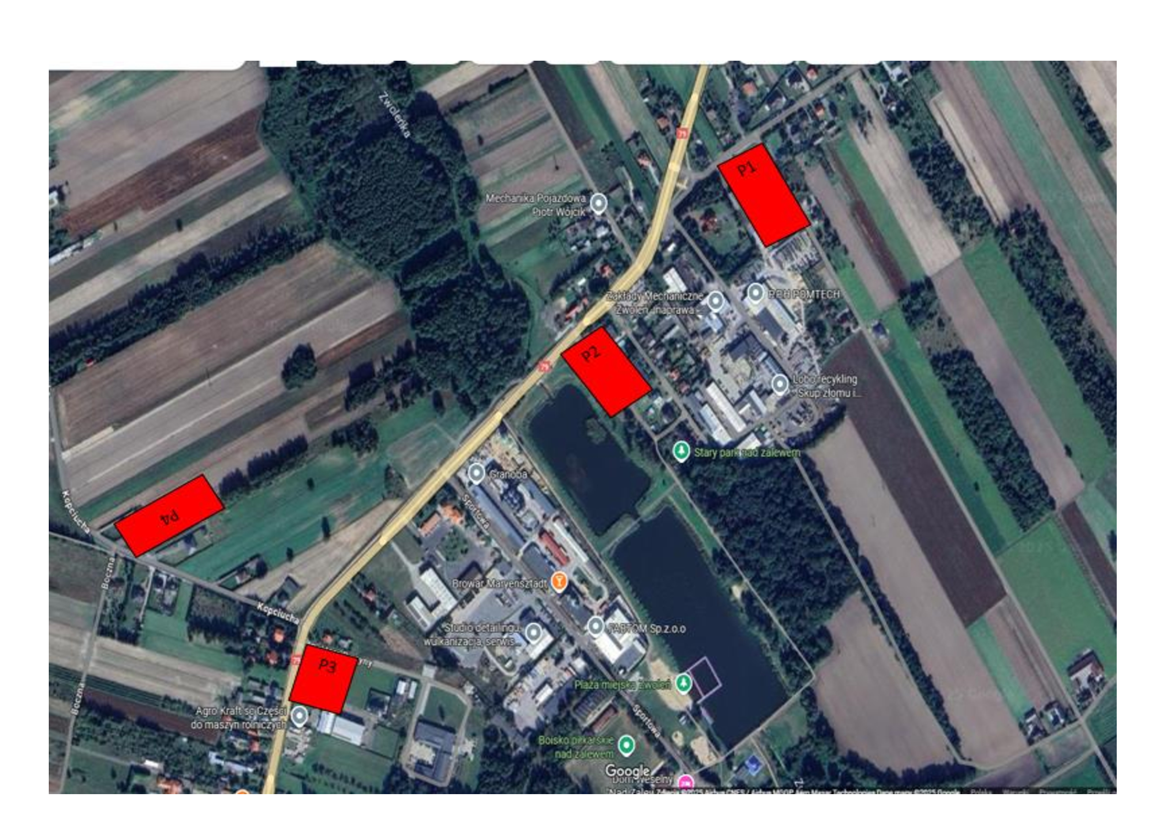 mapa parkingów