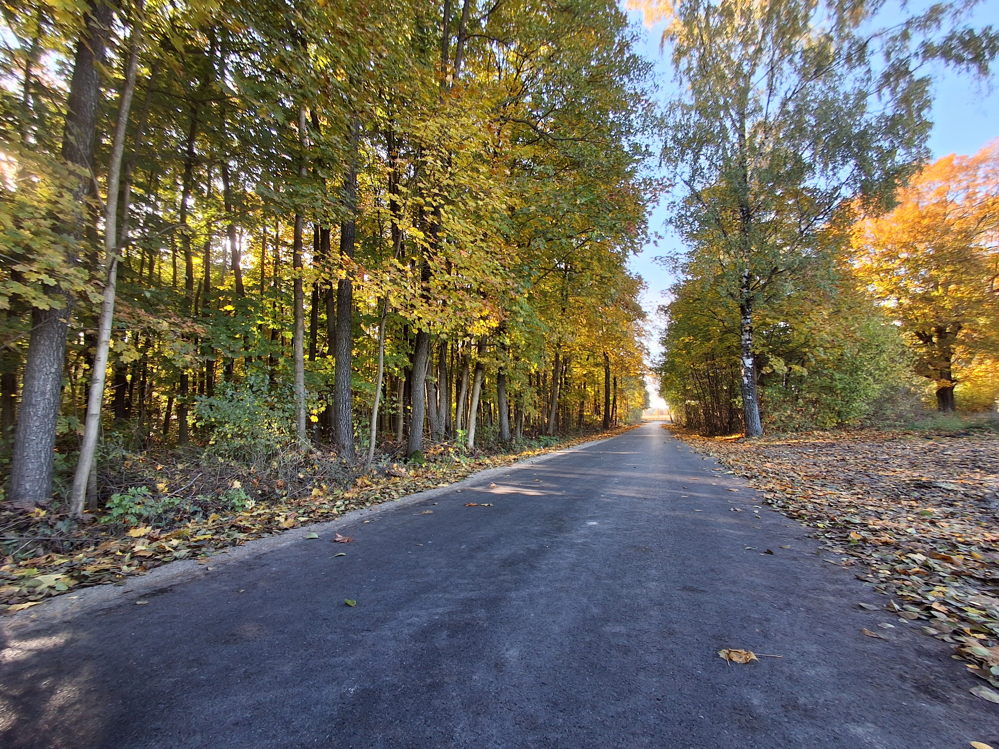 Droga w Sosnowicy po przebudowie 